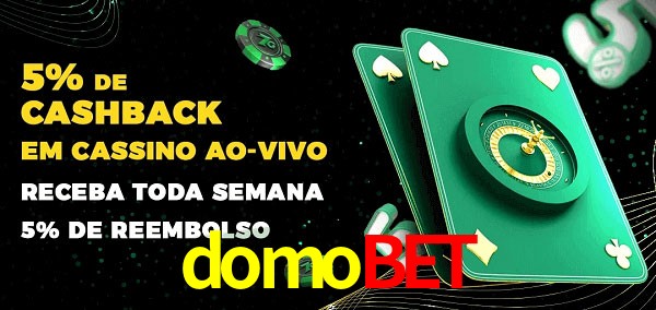 Promoções do cassino ao Vivo domobet